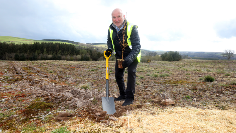 Selco CEO Howard Luft at the new forest