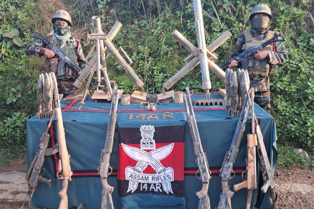 Assam Rifles recover arms, ammunition and war-like stores from Champhai