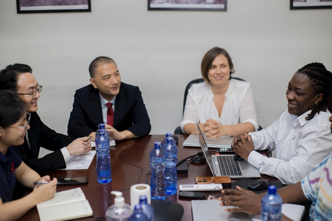 DR CONGO-KINSHASA-CHINA-MEDICAL EXPERTS-IFRC-EBOLA-DISCUSSION