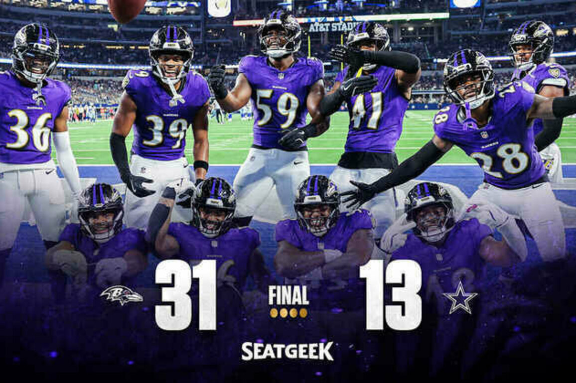 Game Recap: Ravens Rout Cowboys in Second Preseason Win