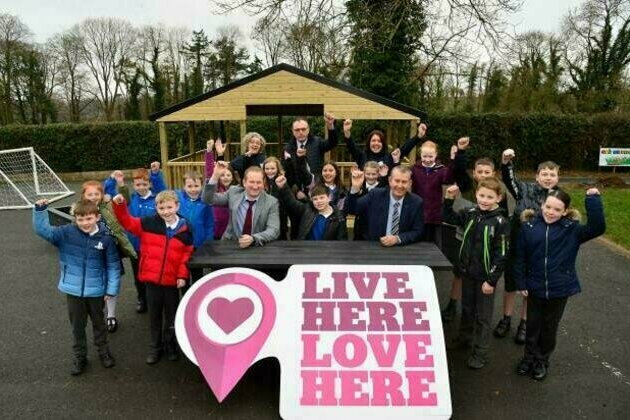 Minister Poots buzzing around pollinator projects in Mid-Ulster