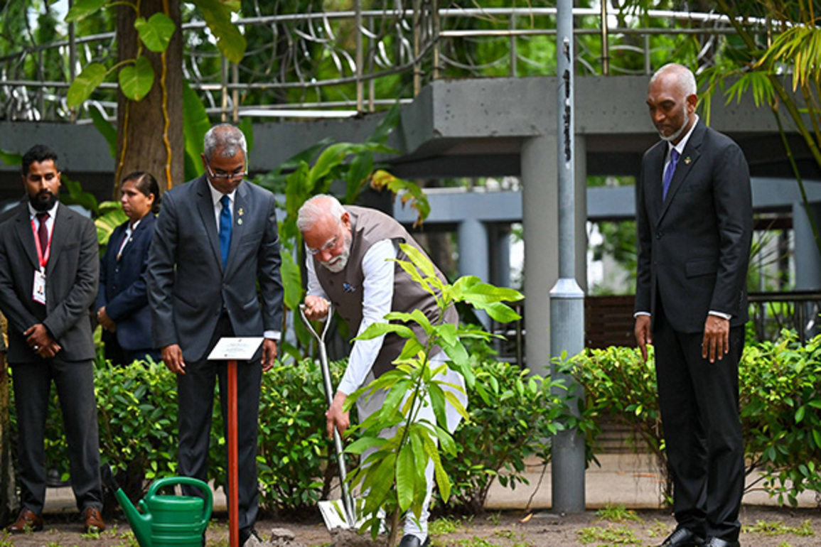 PM Modi, Muizzu's participation in 'Ek ped maa ke naam' reflects "shared vision for sustainable future": MEA