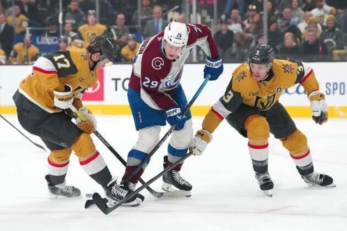 Nathan MacKinnon's clutch effort lifts Avs past Knights in shootout