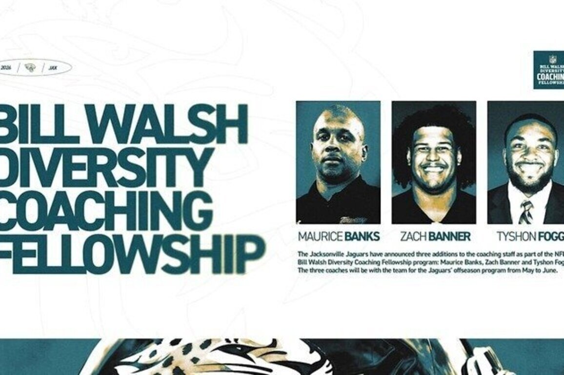 Jaguars Announce Bill Walsh Diversity Coaching Fellows