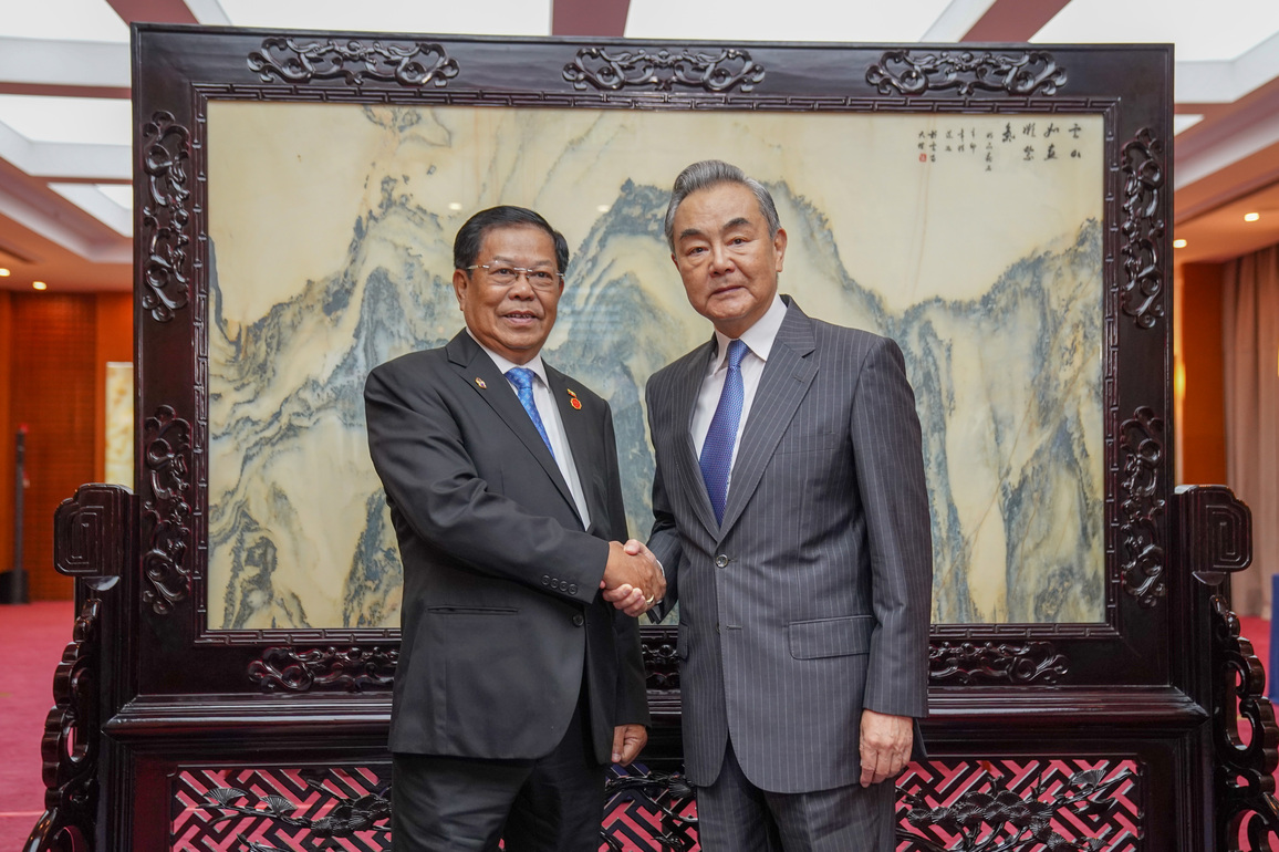 CHINA-YUNNAN-WANG YI-MYANMAR-U THAN SWE-MEETING (CN)