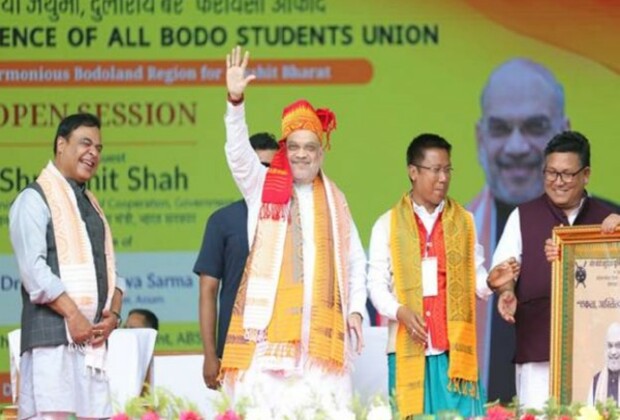 Amit Shah addresses 57th annual conference of ABSU in Assam's Kokrajhar