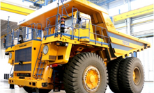 The new Belaz-7513R robotic mining truck