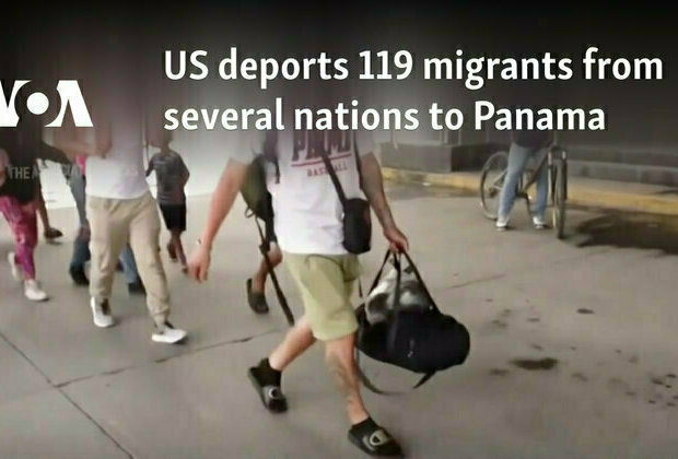 US deports 119 migrants from several nations to Panama 