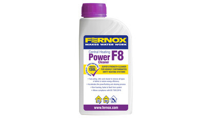FERNOX introduces new power cleaner F8 to its 500ml chemical range