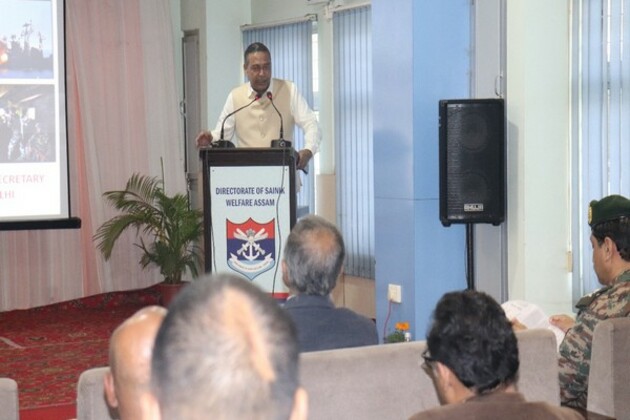 Niten Chandra Secretary GOI Ex-Serviceman Welfare visits Directorate of Sainik Welfare Assam