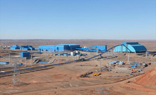 At least the buildings are painted turquoise at Oyu Tolgoi