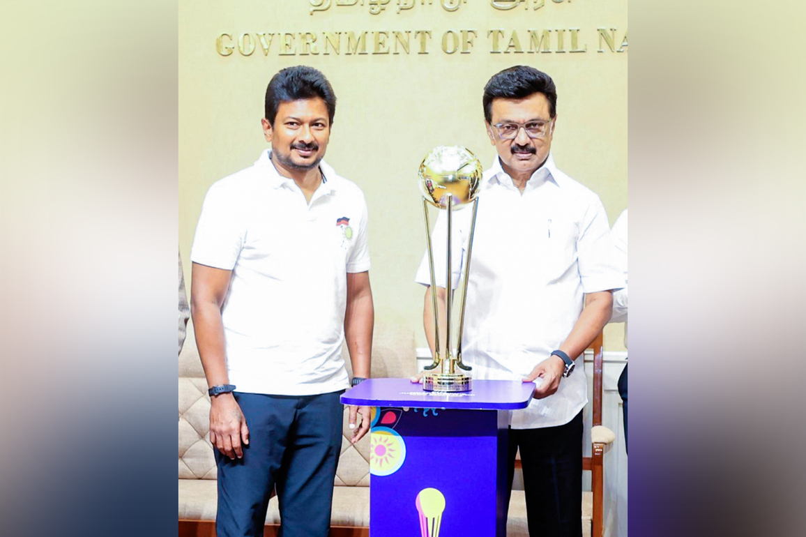 Udhayanidhi Stalin inspects arrangements at Chennai's Mayor Radhakrishnan Stadium for Men's Junior Hockey World Cup
