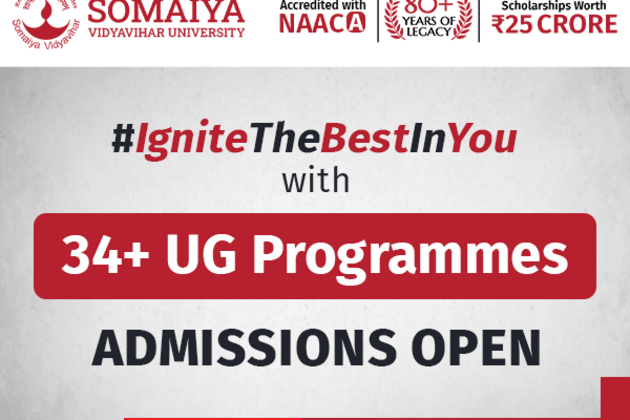 Somaiya Vidyavihar University Opens UG Admissions for 2025-26