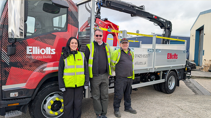 Elliotts trials specialist 13.5T crane lorry