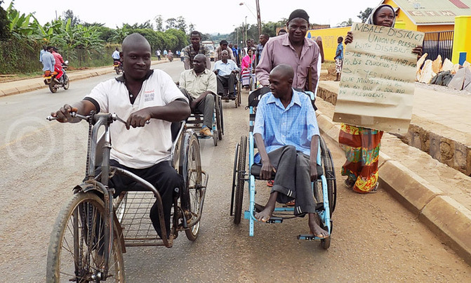 Mbale PWDs demonstrate against Nanteza's appointment Mbale PWDs demonstrate against Nanteza's appointment