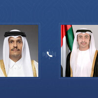 Abdullah bin Zayed receives phone call from Qatar's Prime Minister