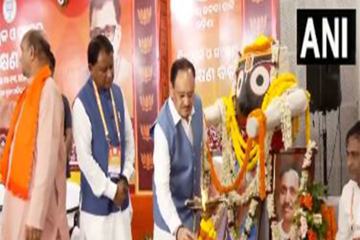 Union Minister JP Nadda inaugurates three-day training camp for BJP MLAs and MPs in Puri with CM Mohan Manjhi
