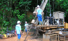 Site drilling at the Paul Isnard project