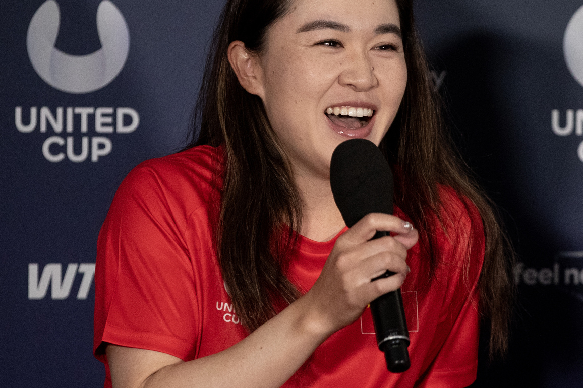 (SP)AUSTRALIA-SYDNEY-TENNIS-UNITED CUP-CHINA-MEDIA CONFERENCE
