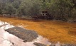  Acid drainage from a mine in Tasmania