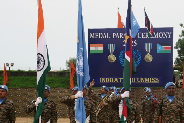 Indian peacekeepers honoured with UN Medals for protecting civilians in South Sudan