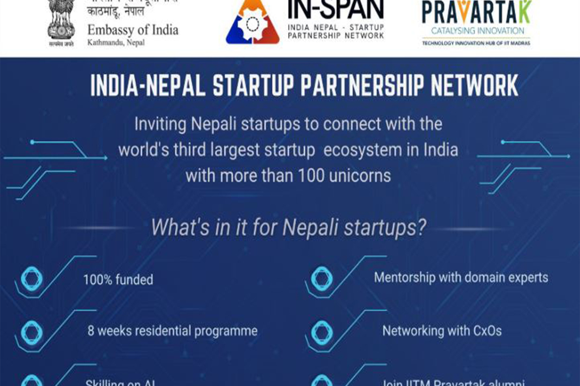 Indian Embassy in Kathmandu opens applications for cross-border startup initiative