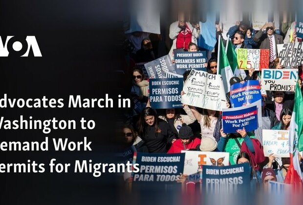 Advocates March in Washington to Demand Work Permits for Migrants