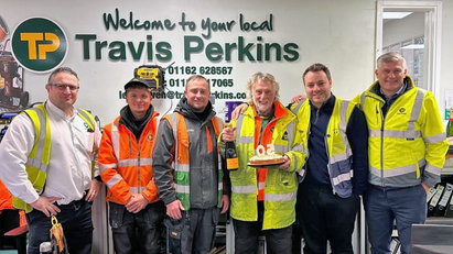 Travis Perkins staff member celebrates golden anniversary