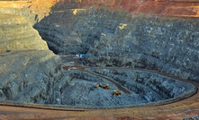 An open-pit mine