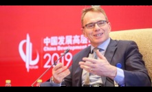  BHP CEO Andrew Mackenzie speaking at the China Development Forum in March