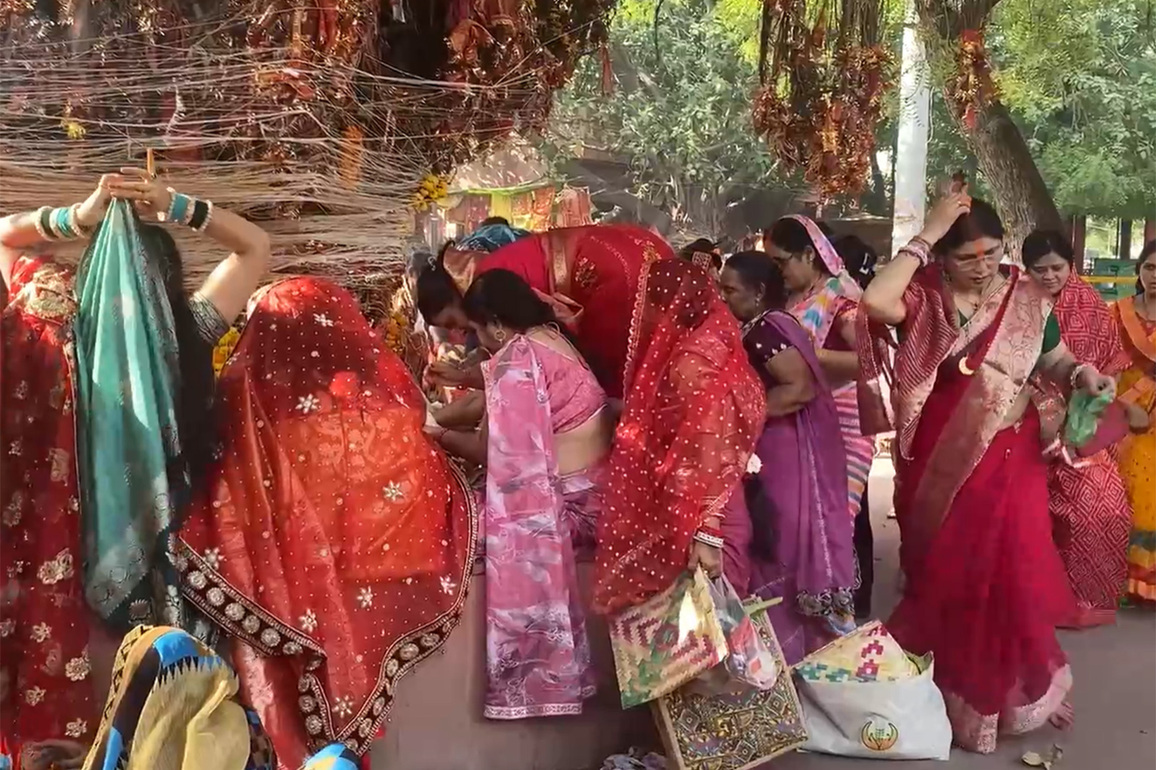 Vat Savitri Vrat 2026: Married women offer prayers at Sangam Ghat in Prayagraj