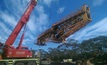 The radial stacker being relocated in March