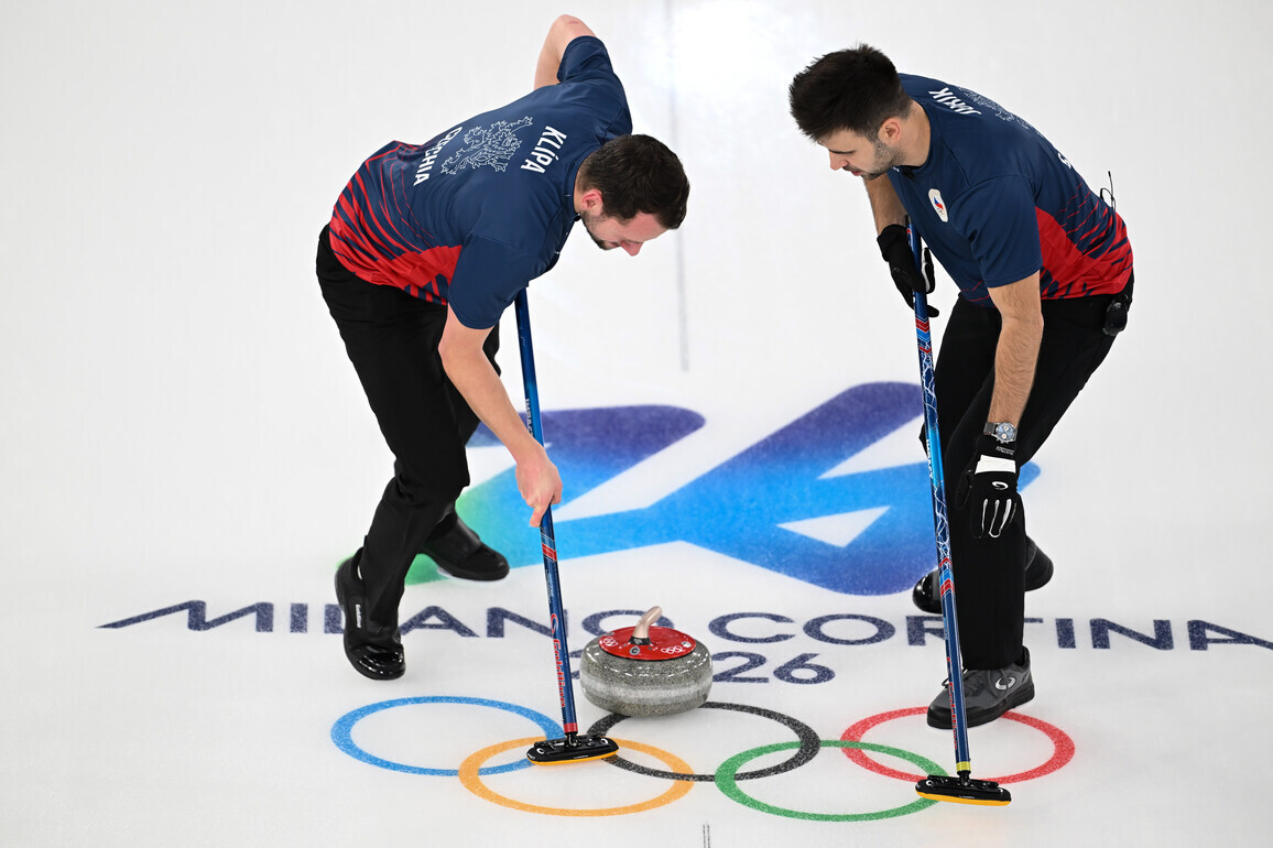 (MICO2026)ITALY-CORTINA D'AMPEZZO-OLYMPIC WINTER GAMES-CURLING-MEN-ROUND ROBIN-CZE-USA