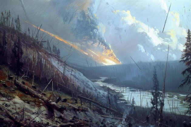What did eyewitnesses say about the mysterious Tunguska meteorite