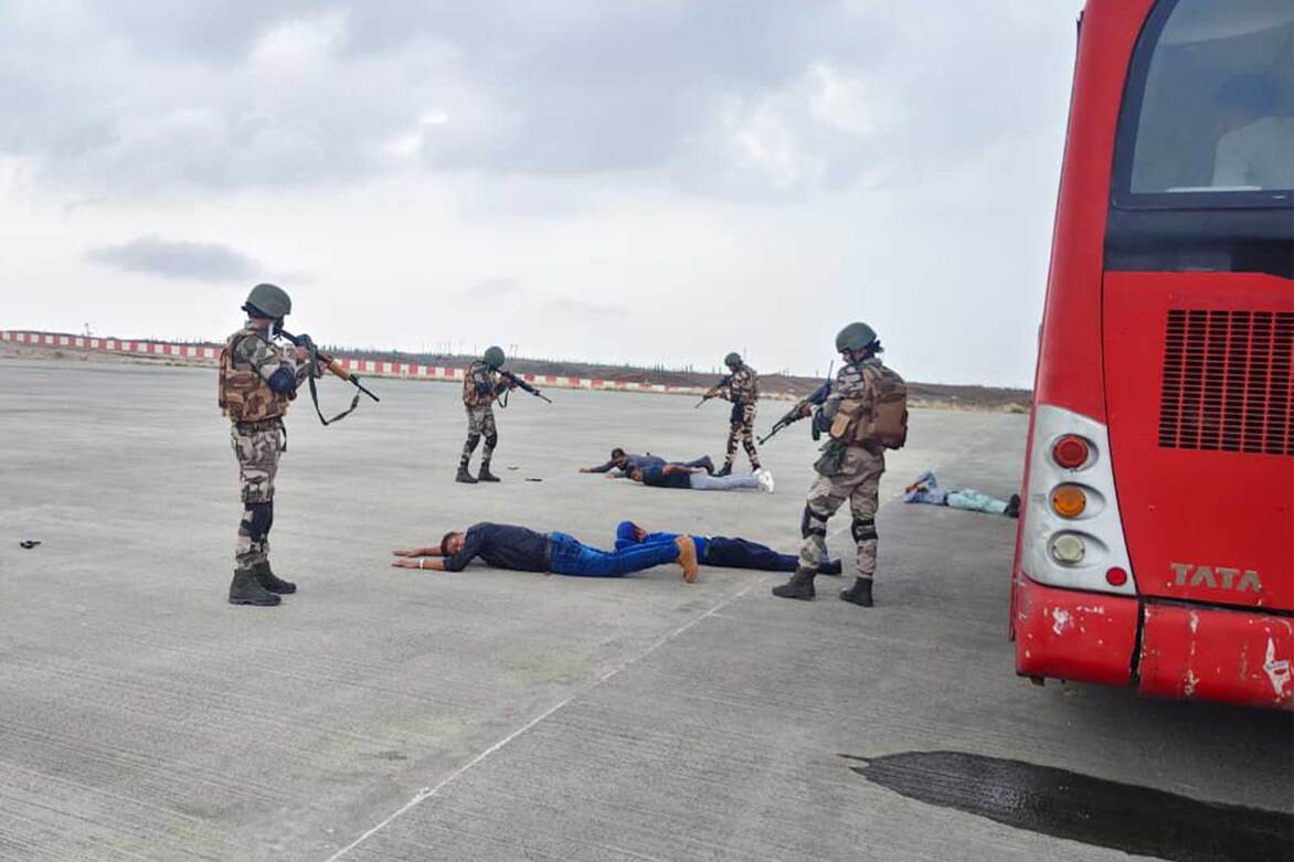 Annual anti-hijacking mock exercise conducted at Rajkot airport