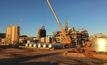 The Nullagine concentrator and mill area during final construction.