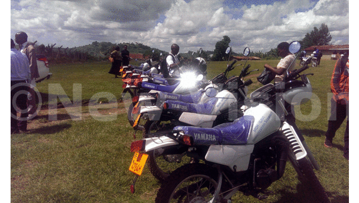 GAVI donates 11 motorcycles to Kabarole GAVI donates 11 motorcycles to Kabarole
