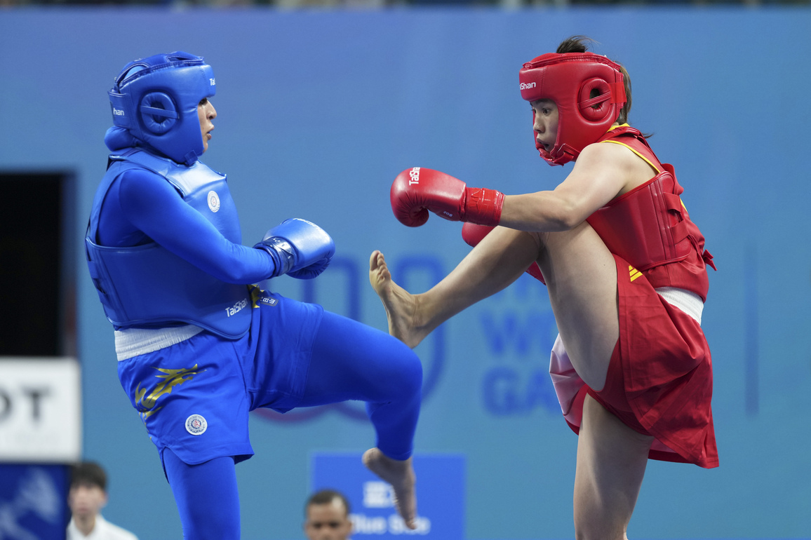 (SP)CHINA-CHENGDU-THE WORLD GAMES 2025-WUSHU-WOMEN'S SANDA 70KG-SEMIFINALS (CN)
