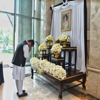 MoS Margherita signs Book of Condolences, pays tribute to Thailand Queen Mother Sirkit at Thailand embassy in Delhi