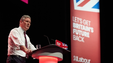 UK Prime Minister Keir Starmer speaking at the 2023 Labour Party Conference. Starmer promised support for UK industry but is it enough? 