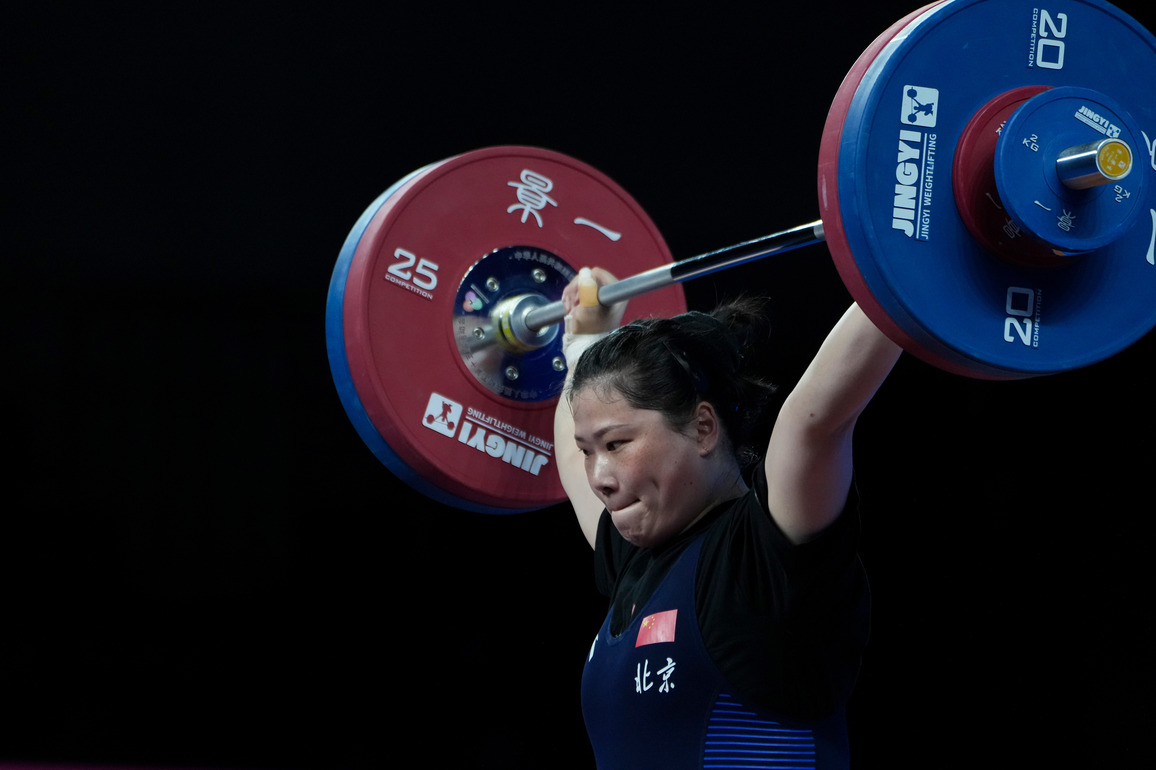 (SP)CHINA-15TH NATIONAL GAMES-WEIGHTLIFTING-WOMEN'S 87KG-FINAL (CN)