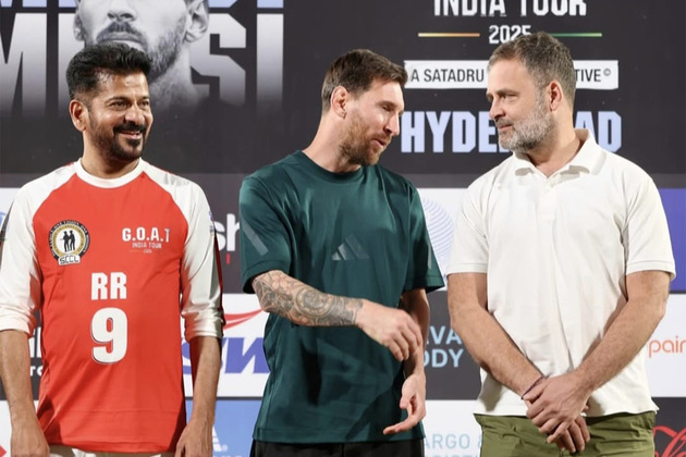 Lionel Messi treats fans in Hyderabad with his electrifying presence; meets Telangana CM Revanth, Rahul Gandhi