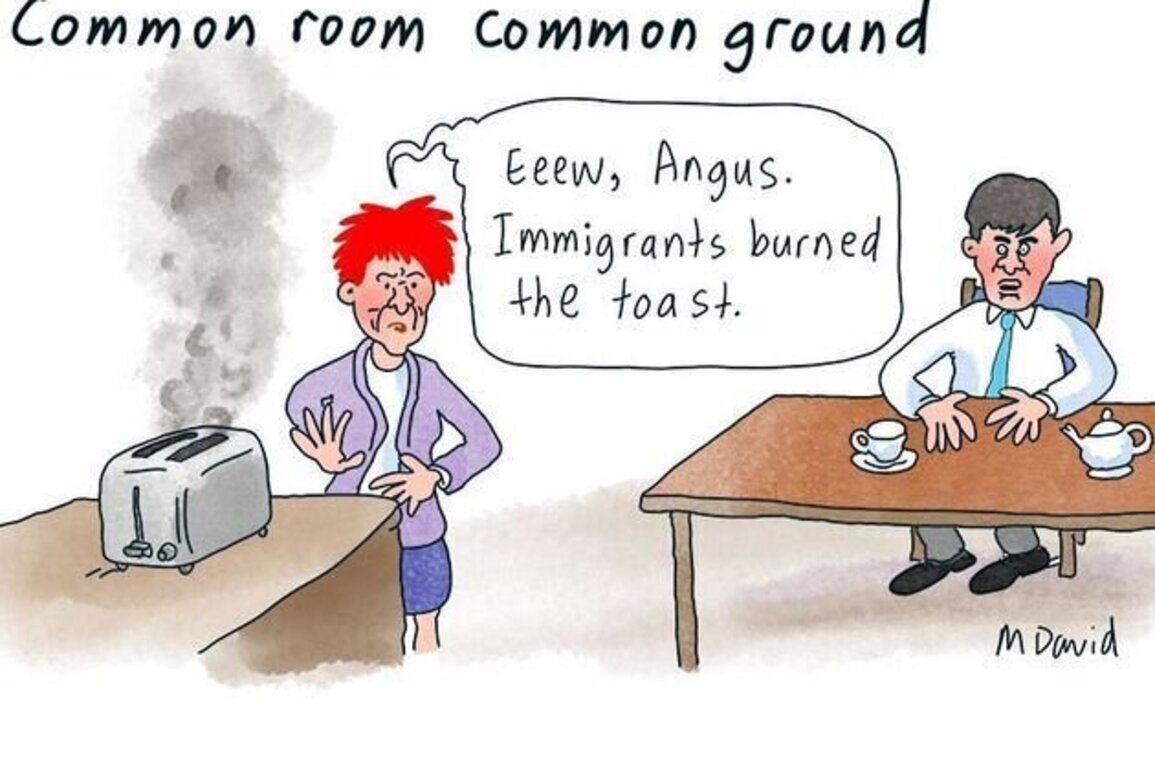 Feeding the rich, poor fed to wolves. Well done Angus!