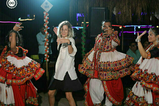 'Garba on Beach' hosted at the renowned Arambol Beach, Goa, by the Ojasvi Foundation, attracts massive traction from tourists