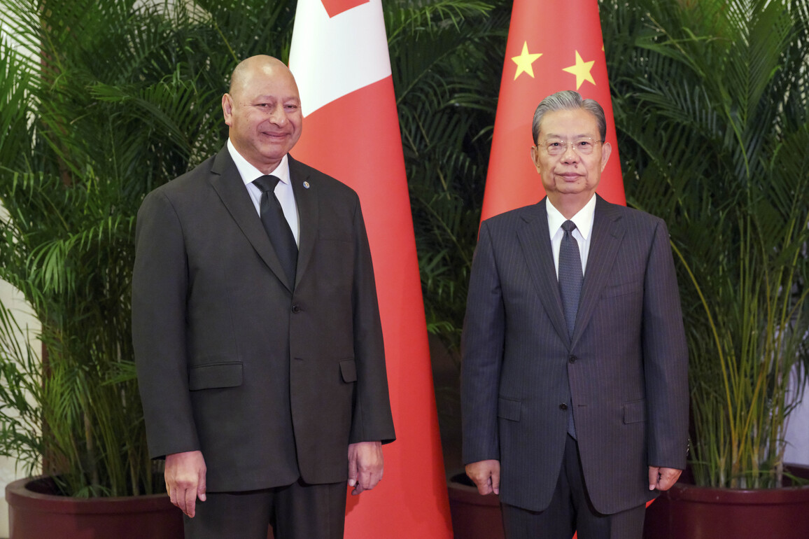 CHINA-BEIJING-ZHAO LEJI-TONGA'S KING-MEETING (CN)