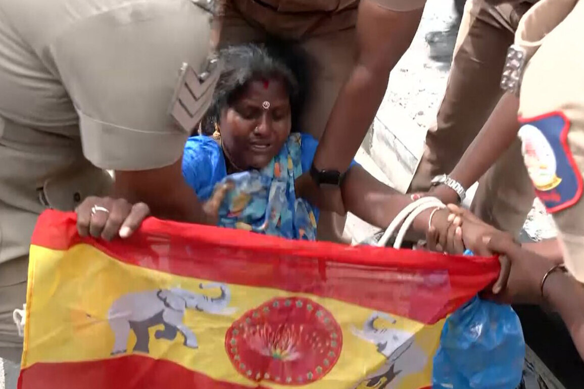 Tamil Nadu: Police detain TVK supporters protesting outside Raj Bhavan over Governor not inviting Vijay