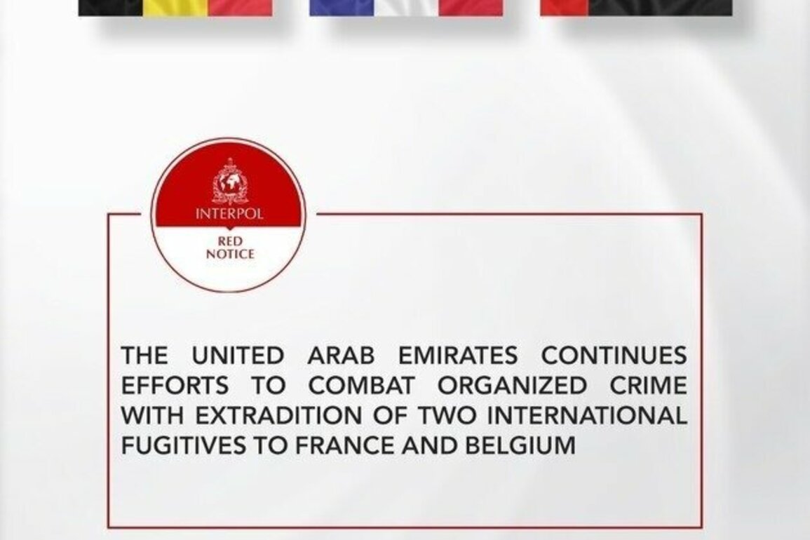 UAE continues efforts to combat organised crime with extradition of two international fugitives to France, Belgium