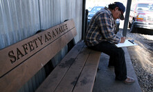 A Colorado coal miner waiting for a black lung screening. Photo: NIOSH