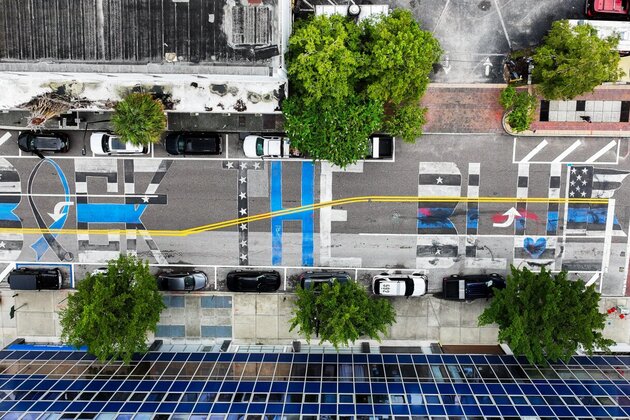 Fla. city to remove 'Back the Blue' mural amid state drive to eliminate street art