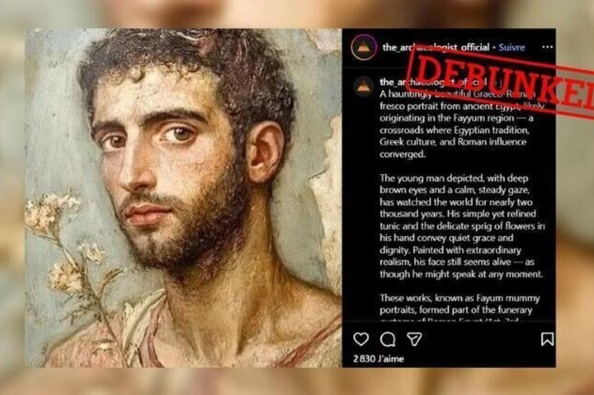 This mummy portrait isnt from Roman Egypt - it was generated by AI